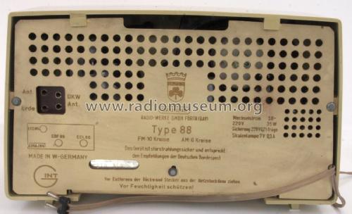 Musikgerät Type 88; Grundig Radio- (ID = 2508232) Radio