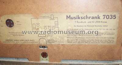 Musikschrank 7035; Grundig Radio- (ID = 378164) Radio