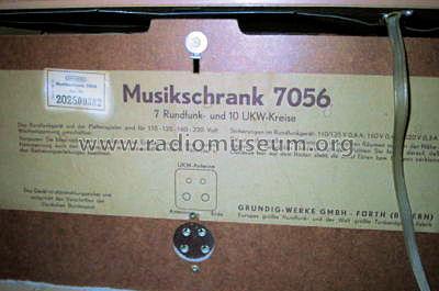 Musikschrank 7056; Grundig Radio- (ID = 572640) Radio