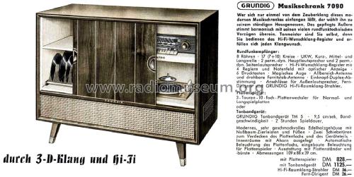 Musikschrank 7090; Grundig Radio- (ID = 2059144) Radio