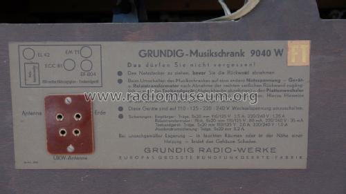 Musikschrank 9040W; Grundig Radio- (ID = 1705761) Radio