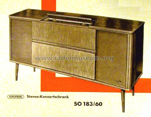 Stereo-Konzertschrank SO183/60; Grundig Radio- (ID = 491586) Radio