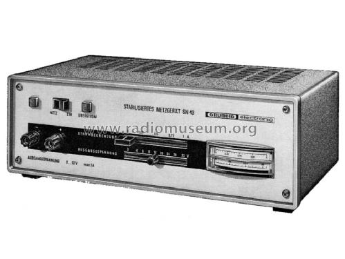 Netzgerät SN 43; Grundig Radio- (ID = 458672) Equipment