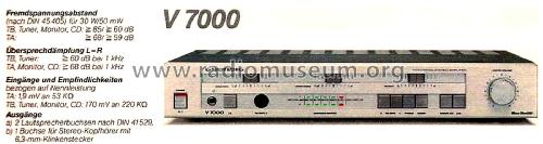 Integrated Stereo-Amplifier V-7000; Grundig Radio- (ID = 2595512) Ampl/Mixer