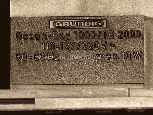 Ocean-Boy 1000 Transistor 2000; Grundig Radio- (ID = 2874996) Radio
