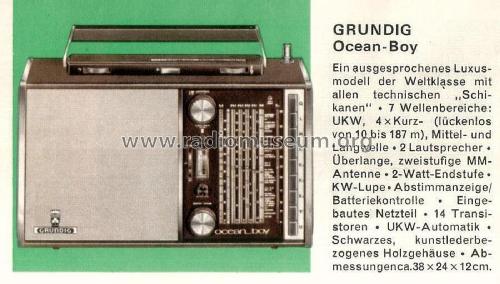 Ocean-Boy 207; Grundig Radio- (ID = 2134945) Radio