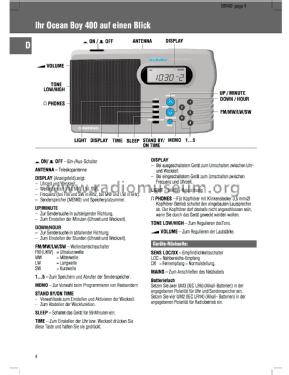 Ocean Boy 400 G. RF 19 ; Grundig Radio- (ID = 2134884) Radio