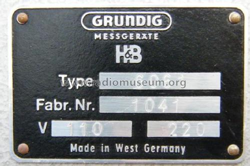 Oszillograph G4 6061; Grundig Radio- (ID = 1062424) Equipment