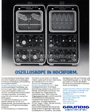 Oszilloskop GO20Z; Grundig Radio- (ID = 1042795) Equipment