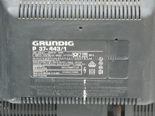 P37-443/1 Ch= CUC4400; Grundig Austria GmbH (ID = 1625211) Television