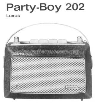 Party-Boy Luxus 202; Grundig Radio- (ID = 77428) Radio