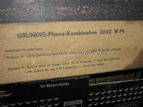 Phono-Kombination 2042W-Ph; Grundig Radio- (ID = 551860) Radio