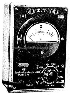 Scheinwiderstandsprüfer ZP 1; Grundig Radio- (ID = 1552242) Equipment