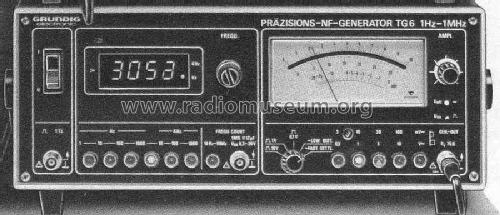 Präzisions NF-Generator TG6; Grundig Radio- (ID = 437684) Ausrüstung