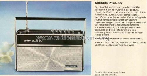 Prima-Boy 210; Grundig Radio- (ID = 37050) Radio