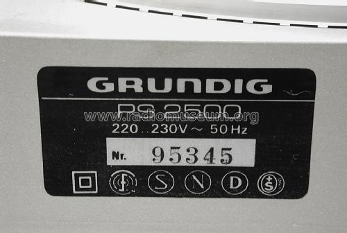 PS2500; Grundig Radio- (ID = 1575247) R-Player