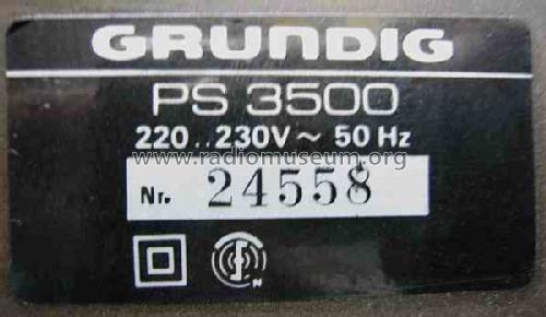 PS3500; Grundig Radio- (ID = 513312) R-Player