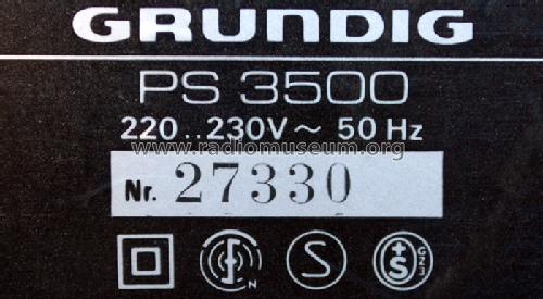 PS3500; Grundig Radio- (ID = 645844) R-Player