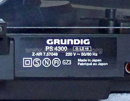 PS4300; Grundig Radio- (ID = 1799830) R-Player