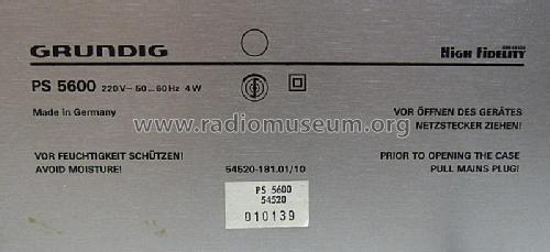 PS5600 Ch= Dual ASP135; Grundig Radio- (ID = 1797318) Reg-Riprod