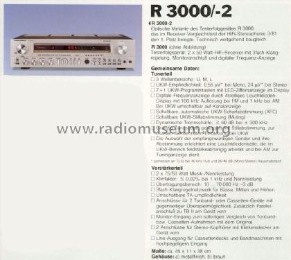 Receiver R3000-2; Grundig Radio- (ID = 617339) Radio