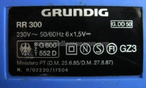 Radio-Recorder RR300; Grundig Radio- (ID = 2471280) Radio