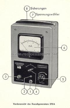 Rauschgenerator 370A; Grundig Radio- (ID = 255311) Ausrüstung