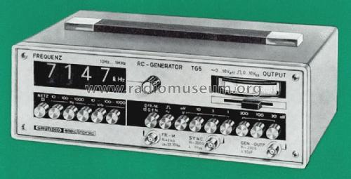 RC-Generator TG5; Grundig Radio- (ID = 2404644) Equipment