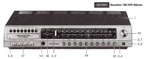 Receiver R100; Grundig Radio- (ID = 2613391) Radio