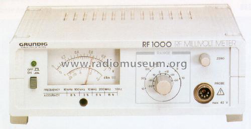 RF Millivoltmeter RF1000; Grundig Radio- (ID = 1715169) Ausrüstung