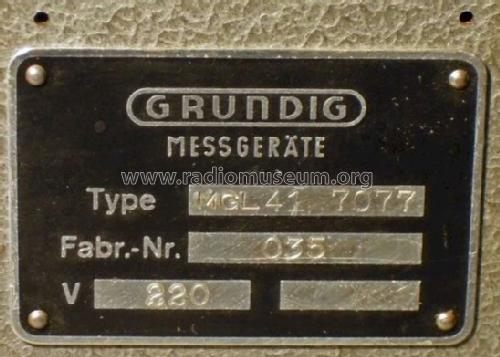 Röhren-Voltmeter 10 kHz - 50 MHz MGL 41; Grundig Radio- (ID = 1031522) Ausrüstung