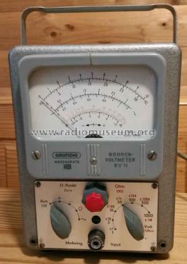 Röhrenvoltmeter RV-11; Grundig Radio- (ID = 2536301) Equipment