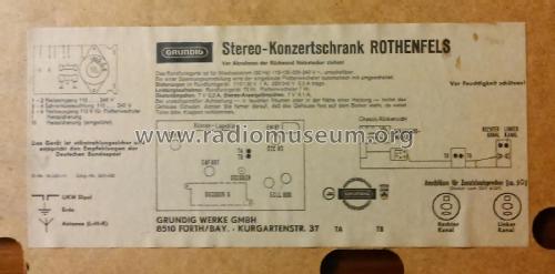 Stereo-Konzertschrank Rothenfels Ch= CS300; Grundig Radio- (ID = 2103838) Radio
