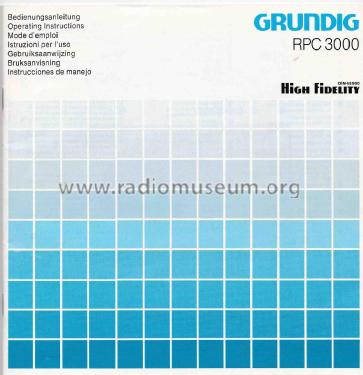 RPC 3000; Grundig Radio- (ID = 2203126) Radio