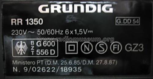 RR1350; Grundig Radio- (ID = 991421) Radio