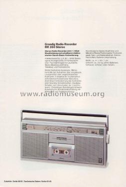 RR350 ; Grundig Radio- (ID = 2106910) Radio
