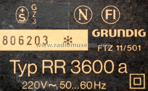 RR3600; Grundig Radio- (ID = 2073552) Radio