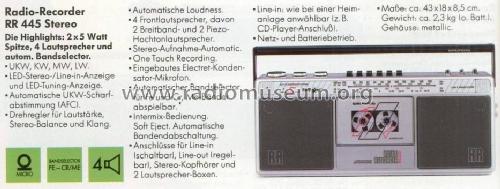 RR445; Grundig Radio- (ID = 816474) Radio