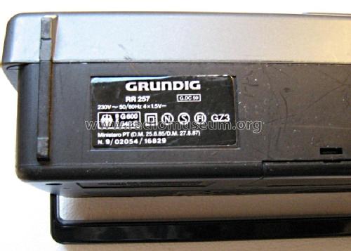 RR 257; Grundig Radio- (ID = 837010) Radio