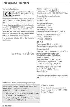 CD Radio Recorder RRCD 1200; Grundig Radio- (ID = 2182498) Radio