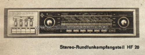 Stereo-Rundfunkempfangsteil HF20; Grundig Radio- (ID = 1101534) Radio