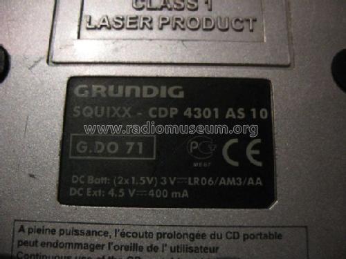 S quixx 10 CDP 4301 AS 10; Grundig Radio- (ID = 1306330) Enrég.-R