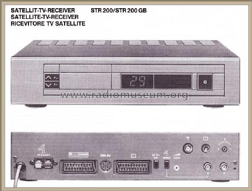 Satellit-TV Receiver STR-200; Grundig Radio- (ID = 1827001) DIG/SAT