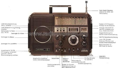 Satellit Professional 1400 SL; Grundig Radio- (ID = 798689) Radio