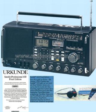 Satellit 650; Grundig Radio- (ID = 366536) Radio