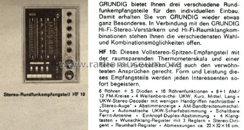 Konzertschrank Schönbrunn Ch= HF10 + NF10; Grundig Radio- (ID = 1101527) Radio