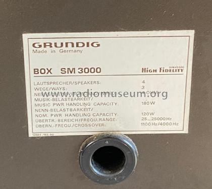 SM 3000; Grundig Radio- (ID = 2471965) Speaker-P