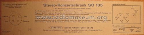 SO135; Grundig Radio- (ID = 1943602) Radio