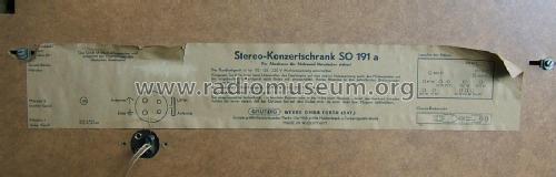 Stereo-Konzertschrank SO191a; Grundig Radio- (ID = 2267668) Radio