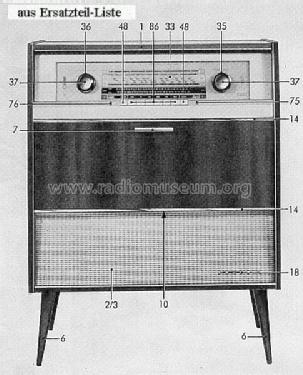 Stereo-Konzertschrank SO305; Grundig Radio- (ID = 28843) Radio